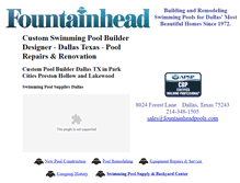 Tablet Screenshot of fountainheadpools.com